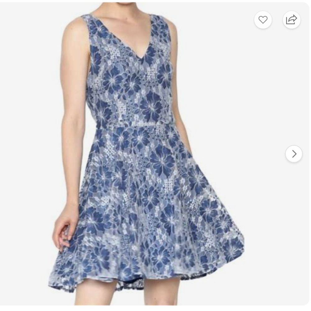 BB Dakota Floral Lace Mini Dress, Size 4